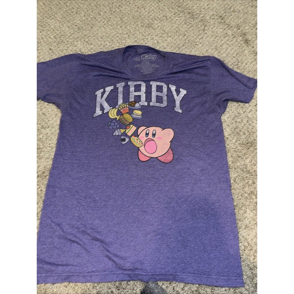 Nintendo Hal Laboratory Inc Kirby Graphic T-Shirt Purple Size Small Vintage